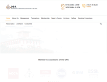 Tablet Screenshot of opasrilanka.org